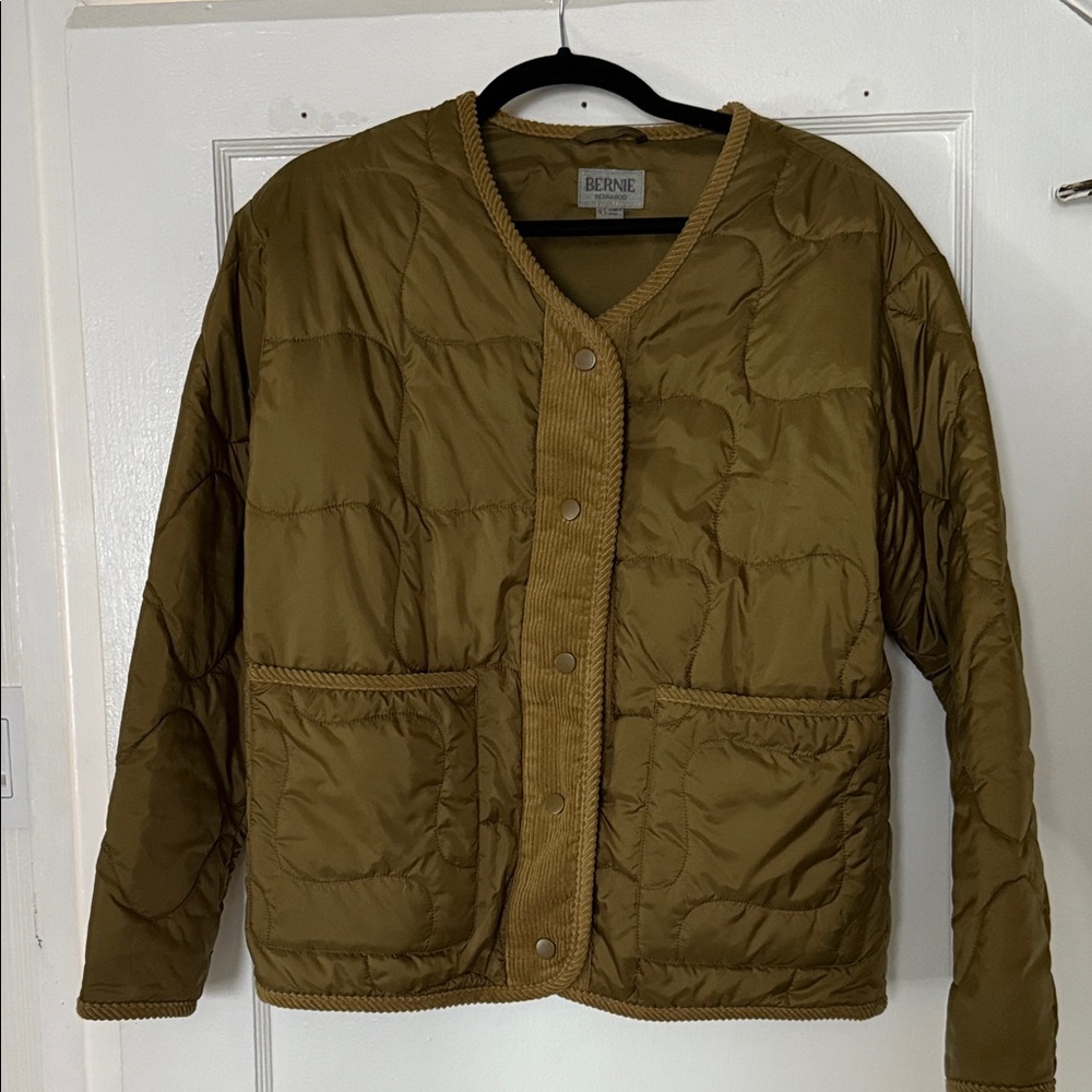 Olive Quilted Women's Jacket